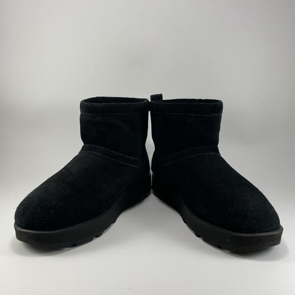 UGG Classic Mini WP Booties Womens Size 8/39 Black Suede Boots Vibram Soles - Picture 9 of 11